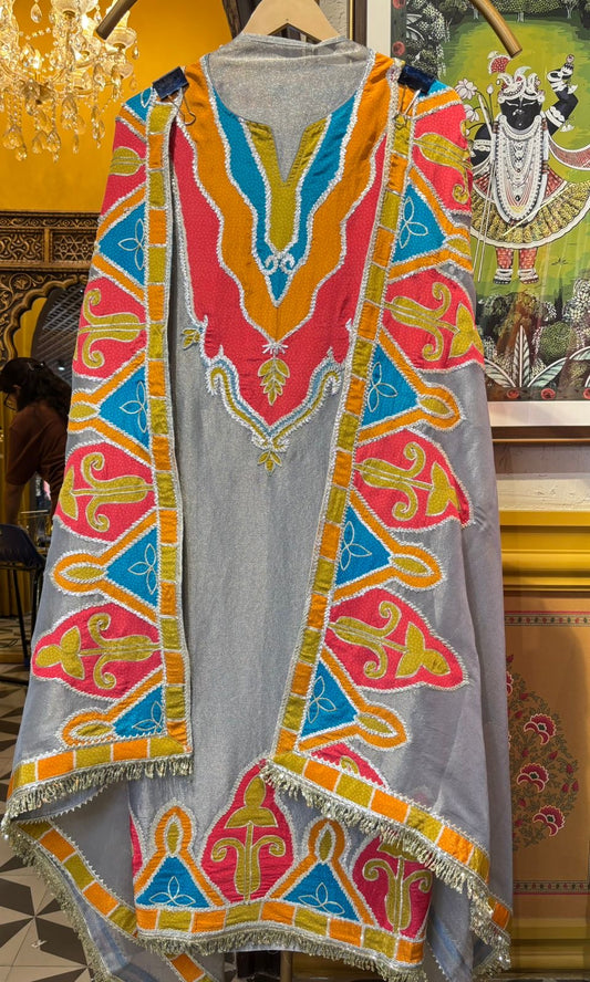 Meher-e-Shimmer (Grey)