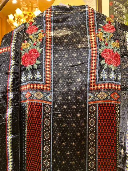 Zaylira Velvet Suit (Black)