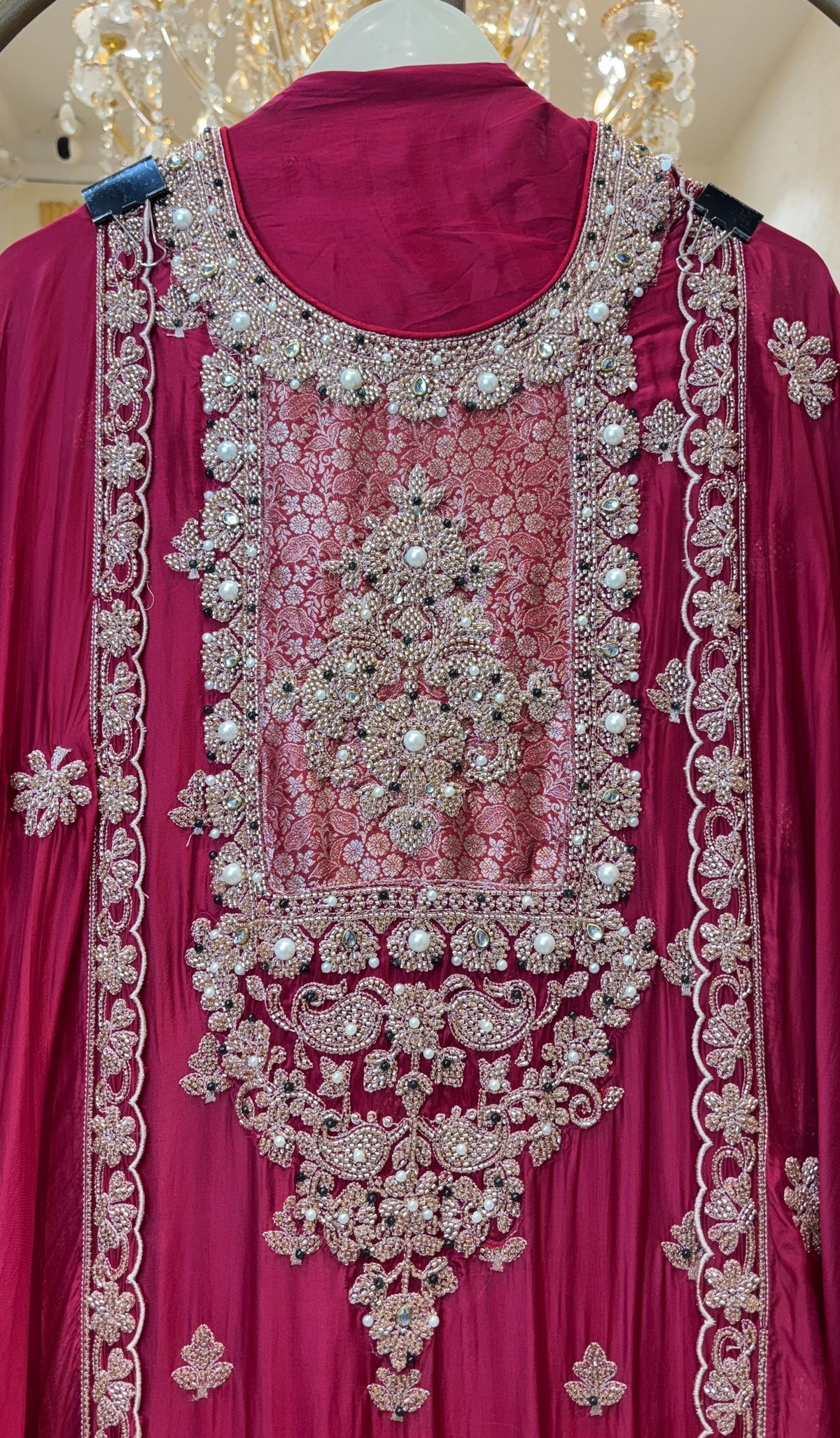 Elarune Silk Organza Suit