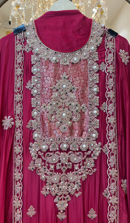 Elarune Silk Organza Suit
