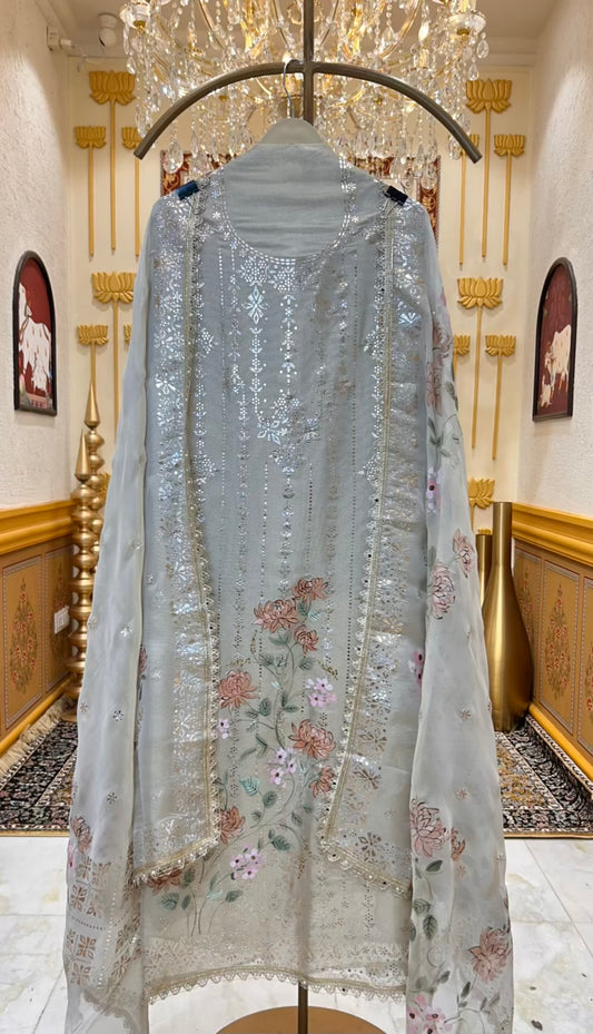 Mirzara Handprinted Suit