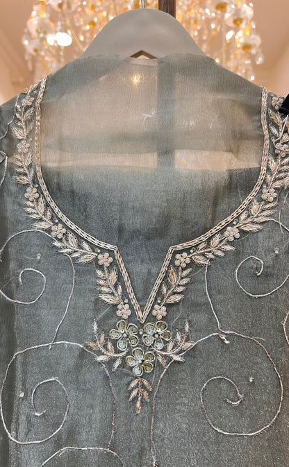 Sarvika Gota Jhalar Suit (Green)