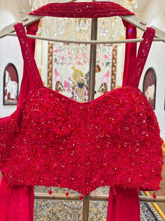 Azeen Crepe Silk Lehenga Set