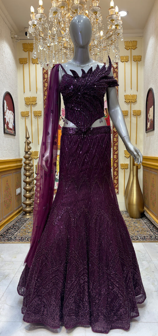 Vayra Amethyst Lehenga