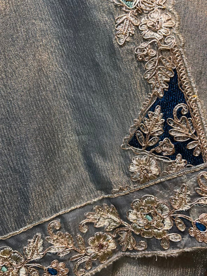 Aariza Tissue Gleam Suit (Blue)