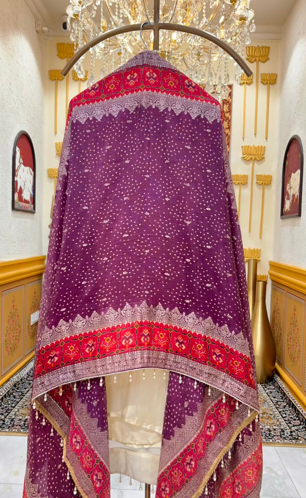Zehryn Dori Patch Silk Suit