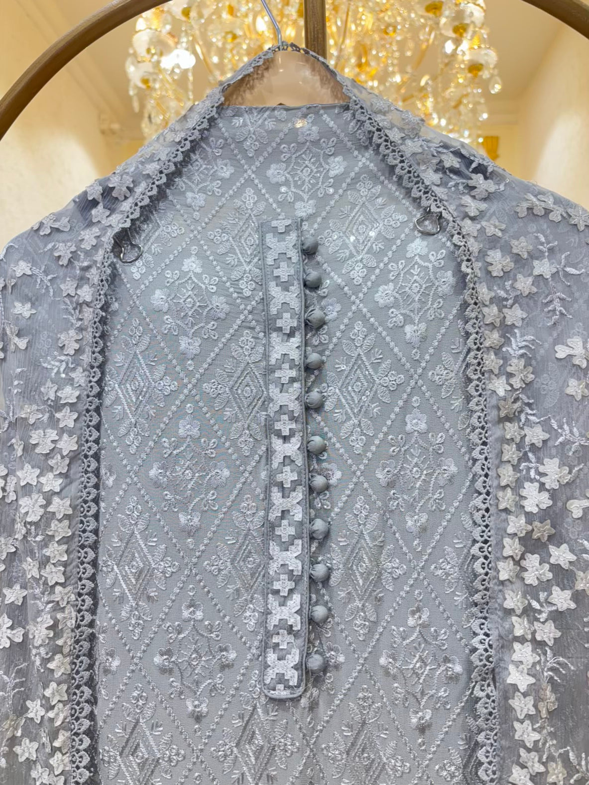 Naira Sequin Georgette Suit