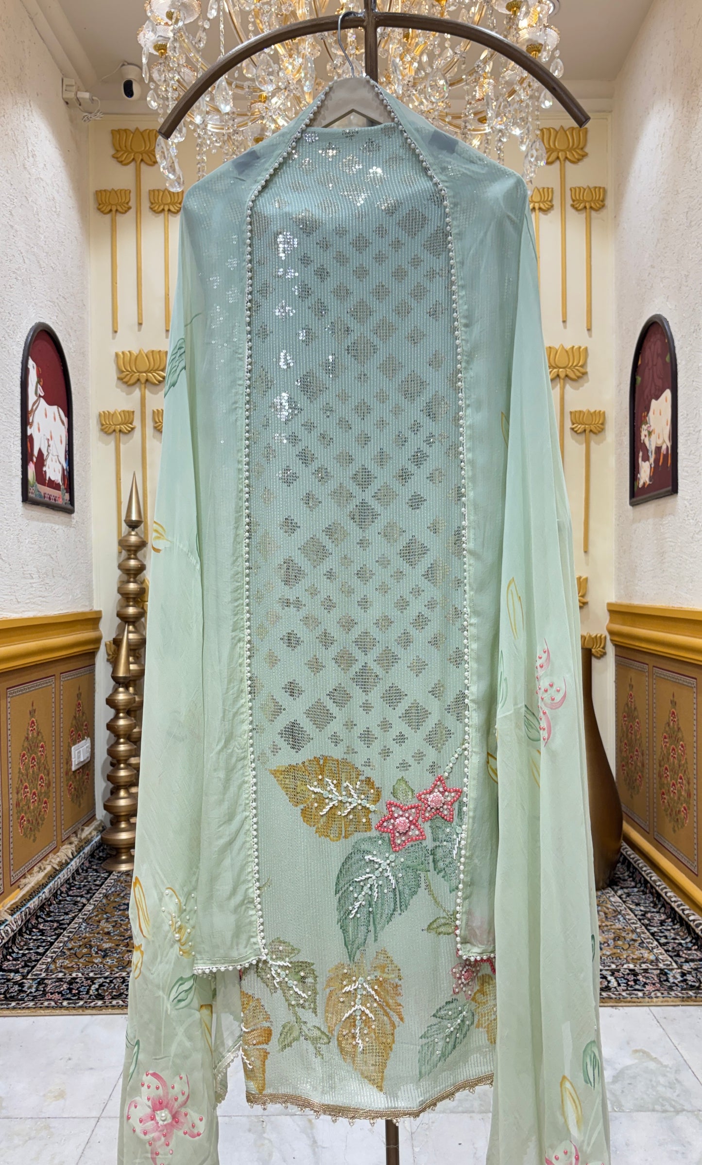 Inara Handpaint Georgette Suit