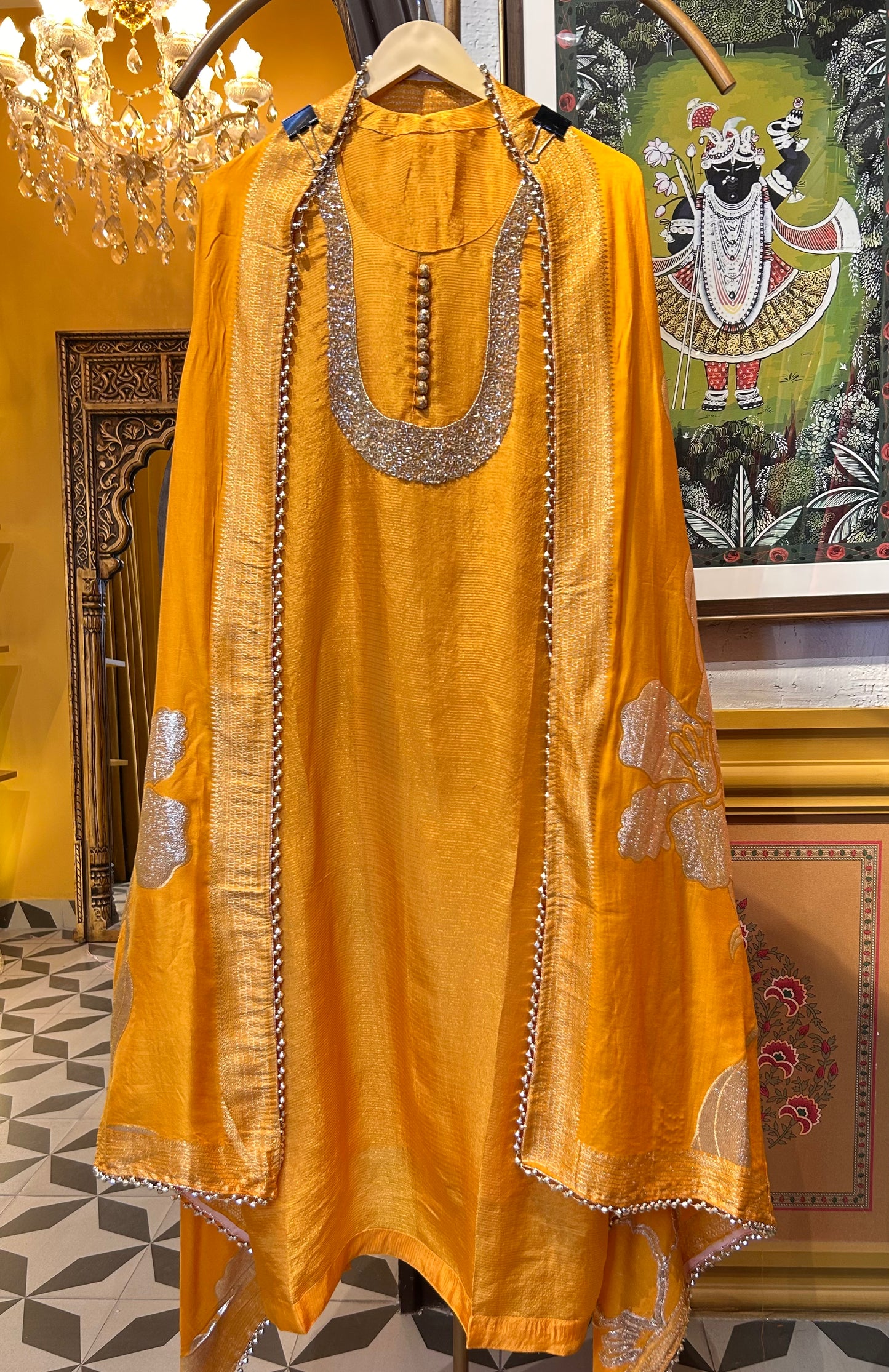 Zarice Organza Suit ( yellow )