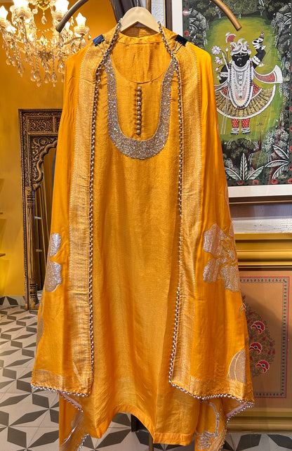 Zarice Organza Suit ( yellow )