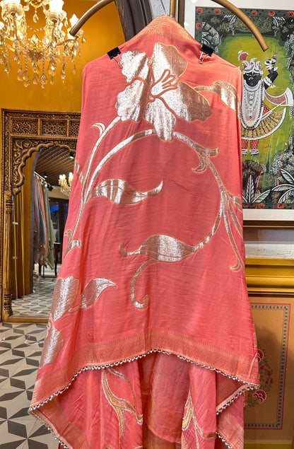 Zarice Organza Suit ( pink )