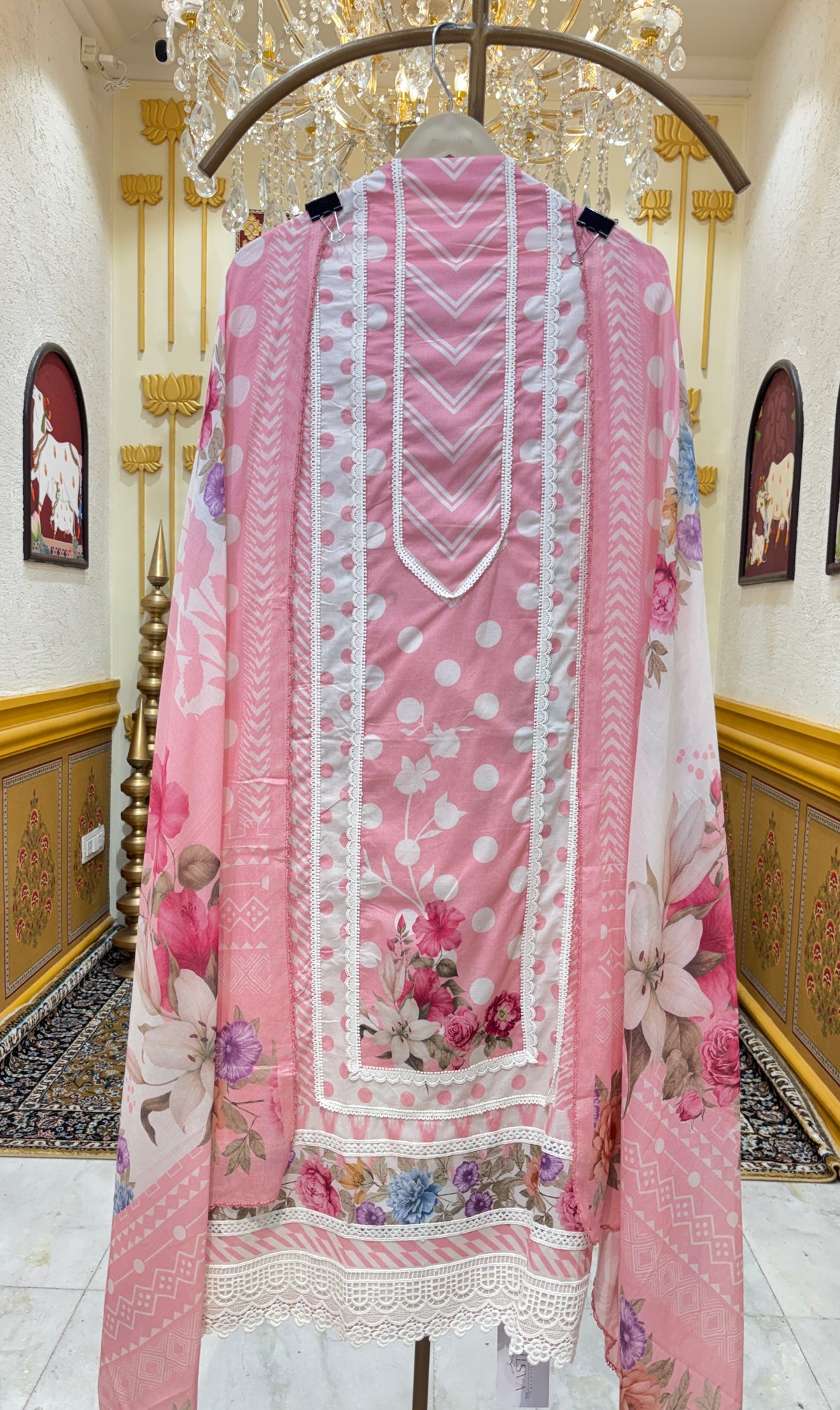 Roselle Lace Cotton Suit