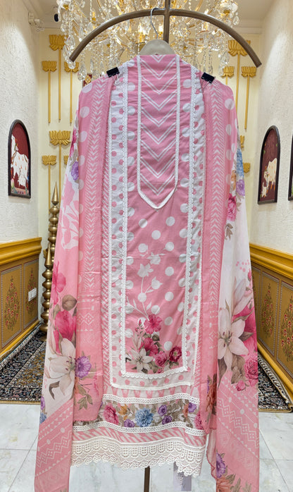 Roselle Lace Cotton Suit