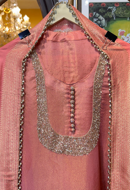 Zarice Organza Suit ( pink )