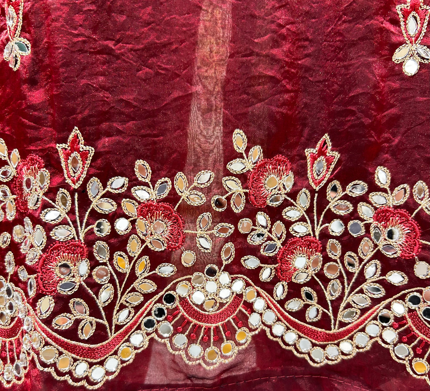 Organza Mirror Work Suit
