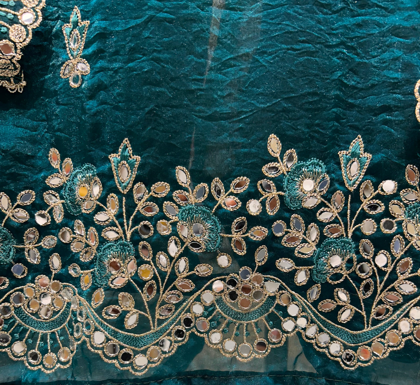 Organza Mirror Work Suit