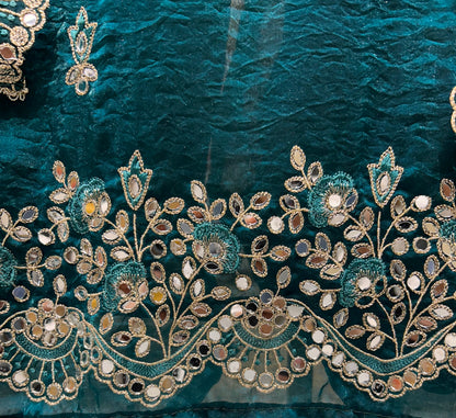Organza Mirror Work Suit