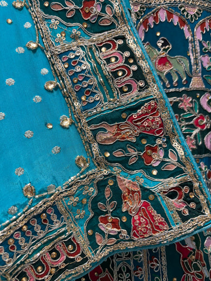 Azure Royal Handwork Suit