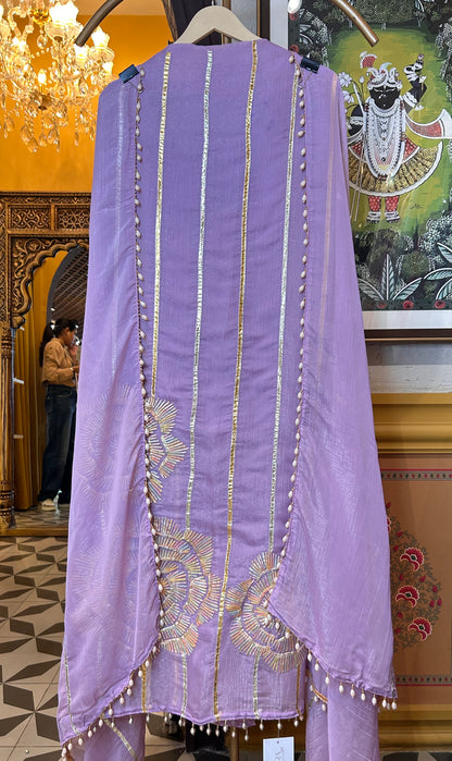 Tissue organza suit(Lavender)