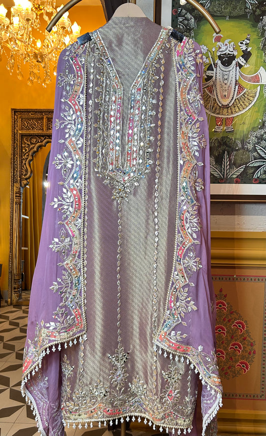 Ruvani Organza Suit (Lavender)