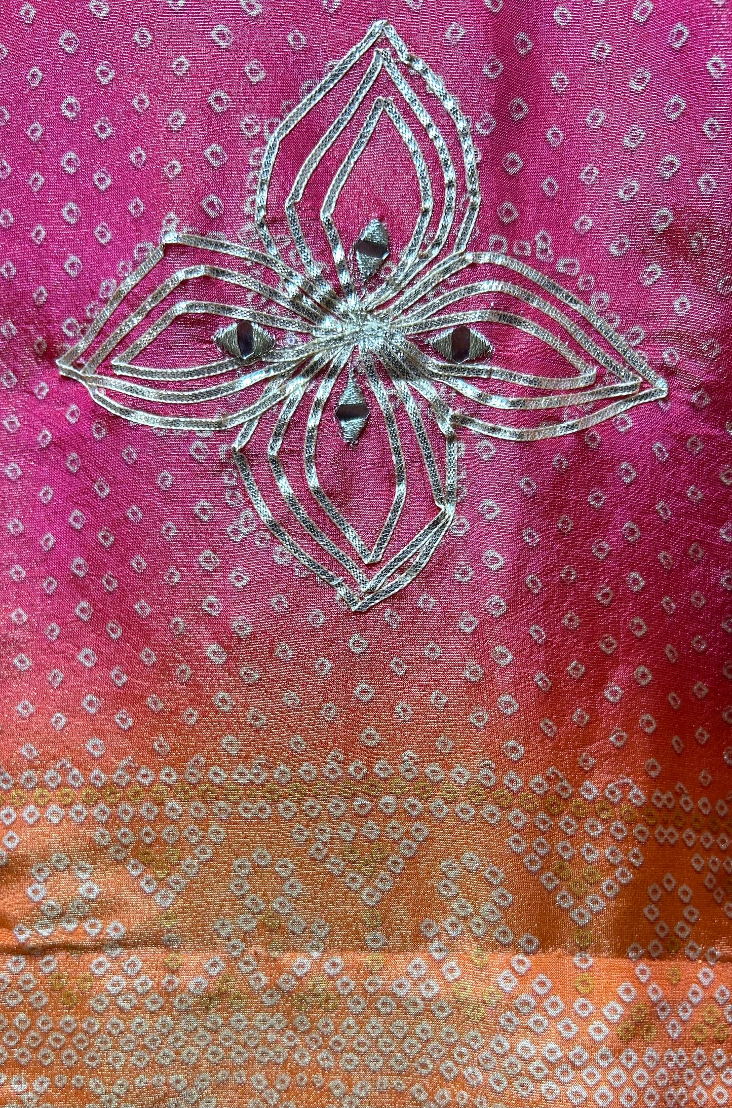 Elegant shimmer organza suit(Pink)