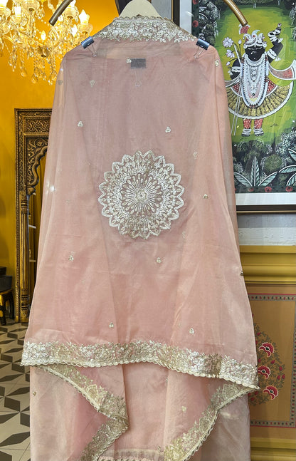 Ethereal glow Organza suit(Pink)