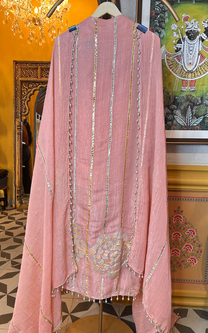 Tissue Organza suit(Peach)