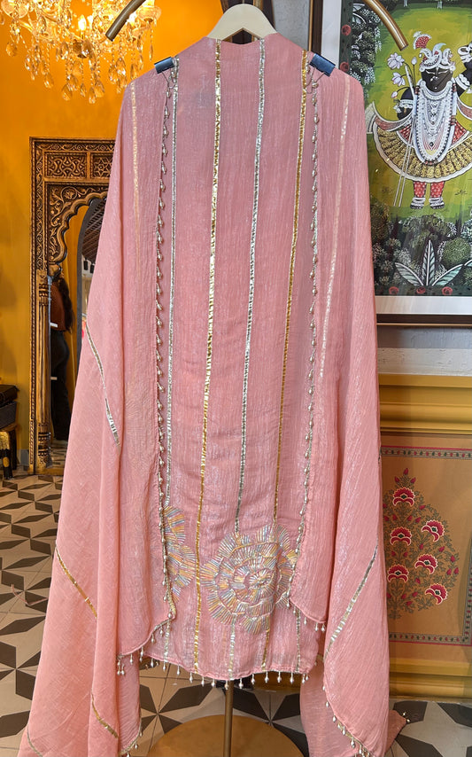 Tissue Organza suit(Peach)