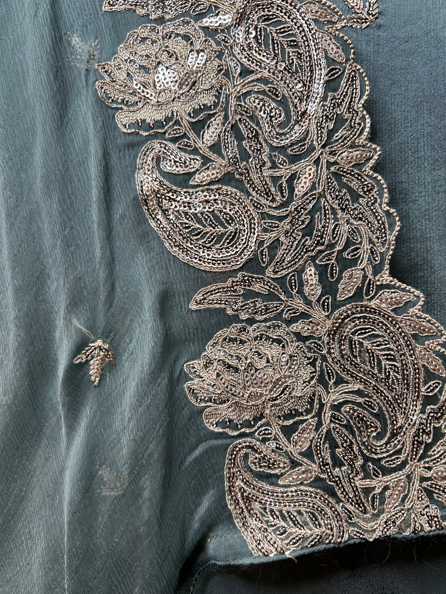 Grace in Silk & Chiffon Suit(Blue))