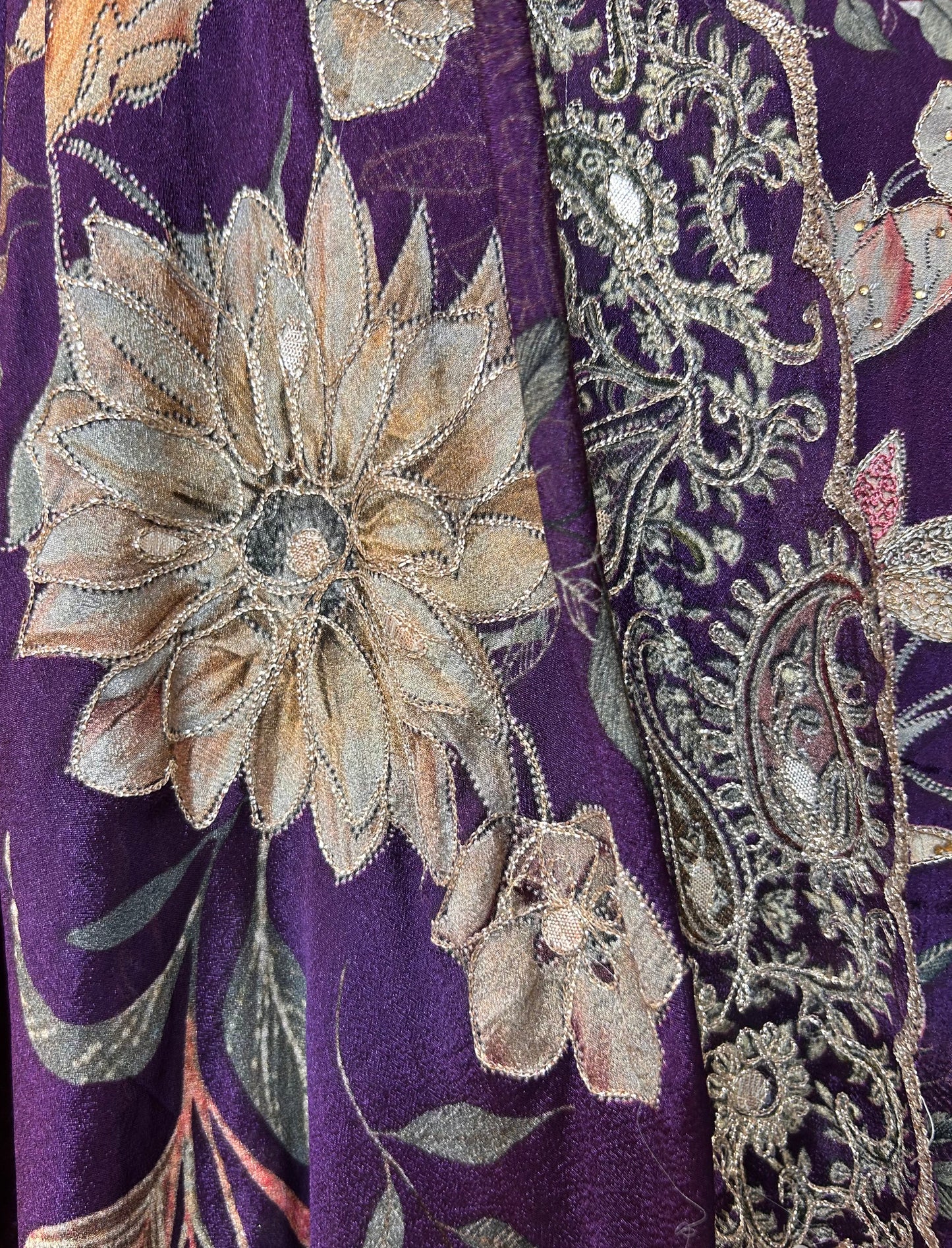 Zariah Pure Crêpe suit(Purple)