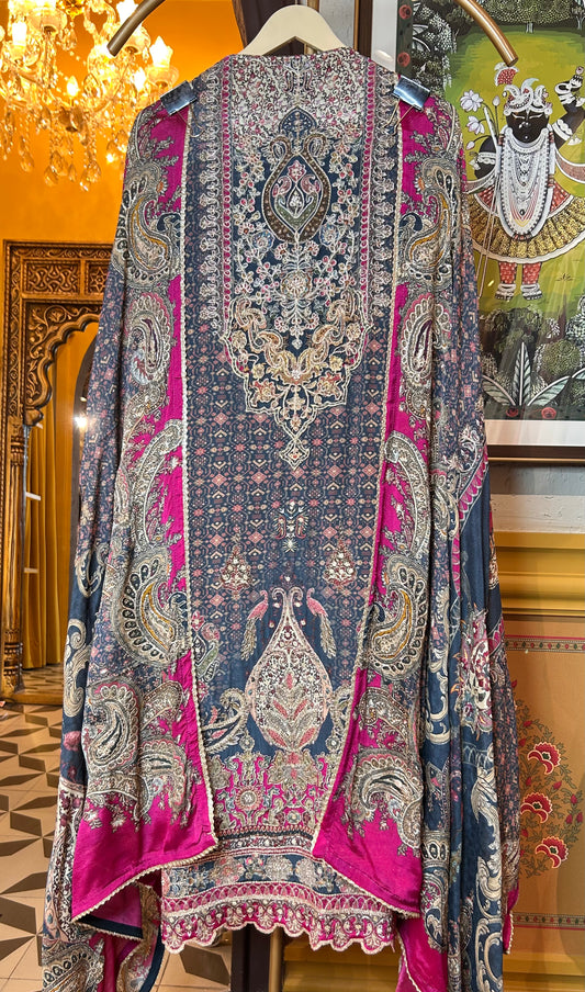 Luxe Crepe Charm suit(Grey)