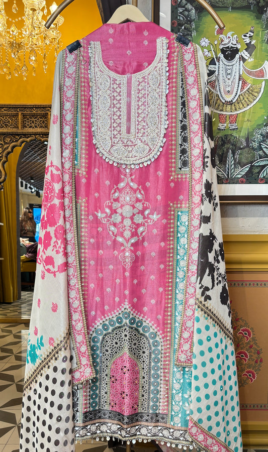 Nayab Shimmer Organza Suit