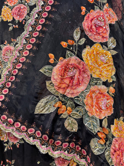 Noor Bloom Silk Organza Set