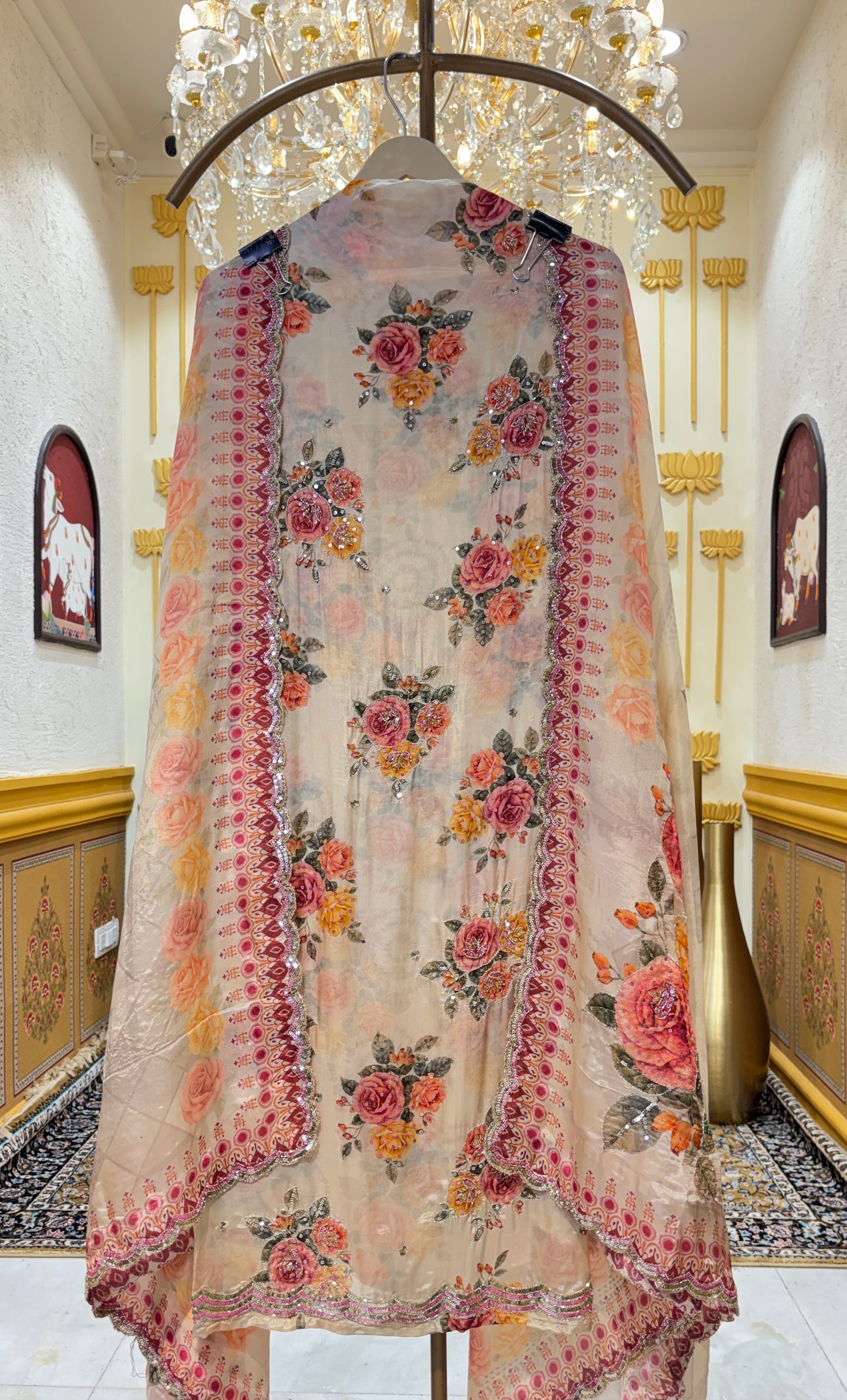 Noor Bloom Silk Organza Set