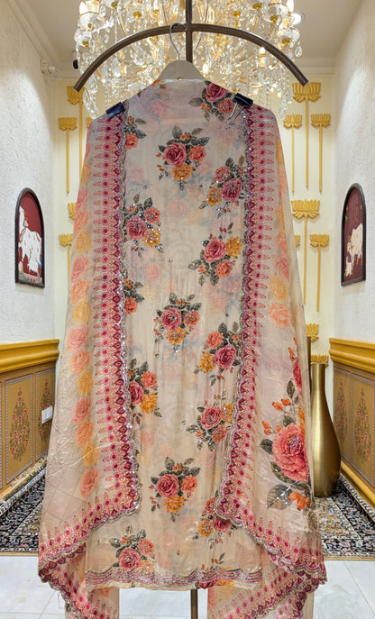 Noor Bloom Silk Organza Set