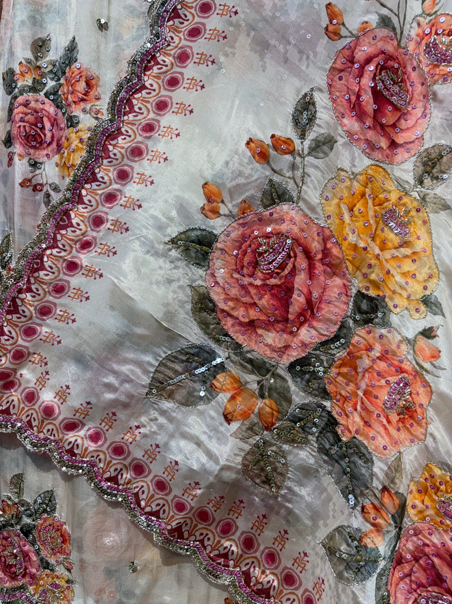Noor Bloom Silk Organza Set