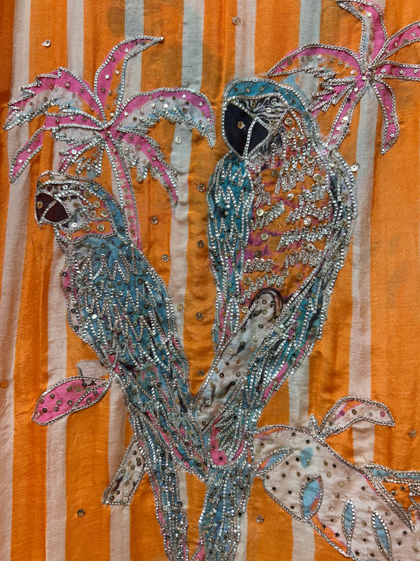 Gulnaar Parrot Bloom Mul Suit (Rust)