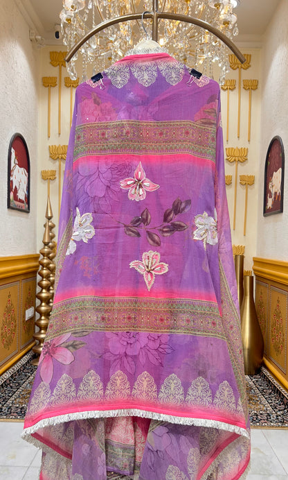 Noor-e-Meher Gotta Mul Suit (Purple)