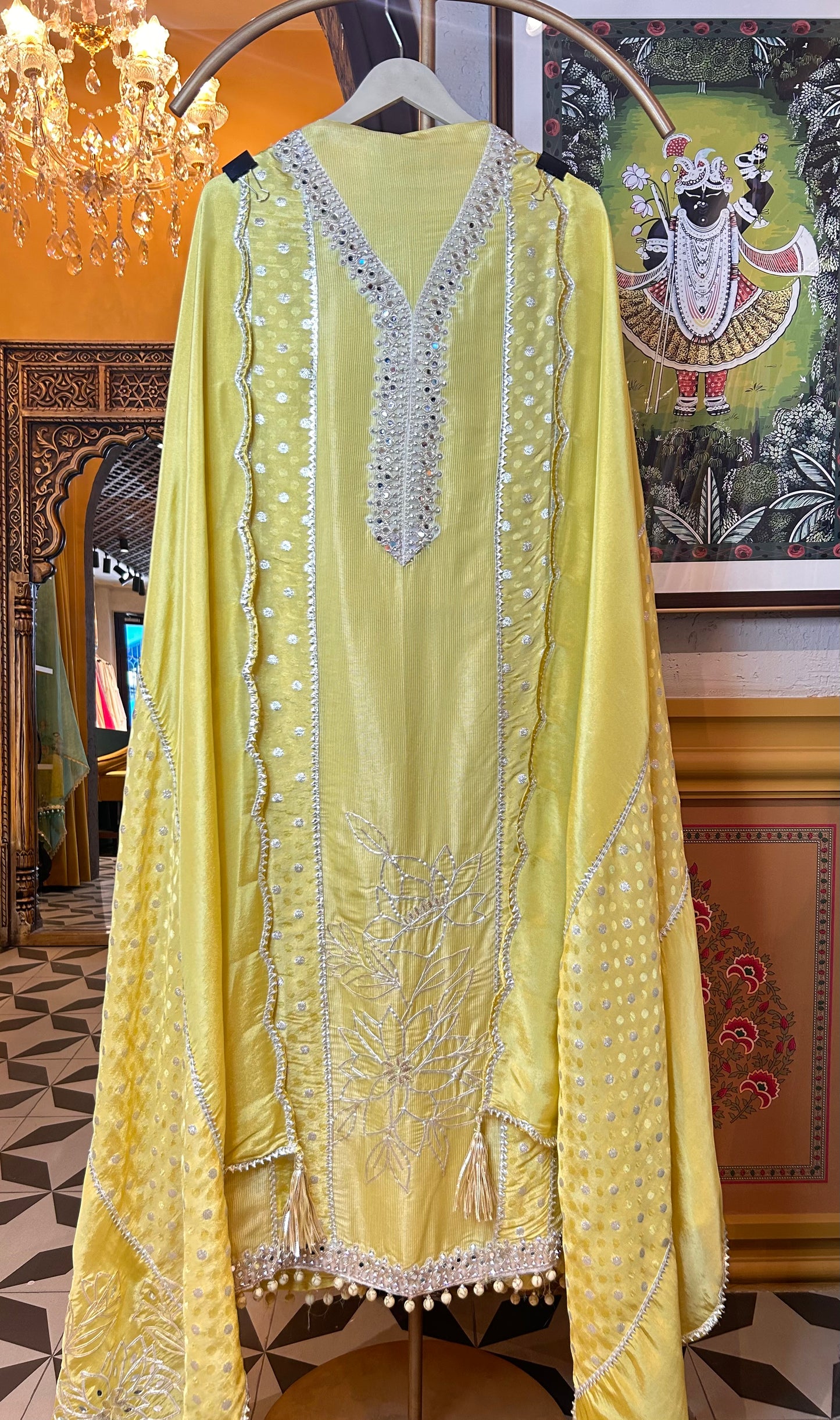 Zohra Shimmer Organza Suit