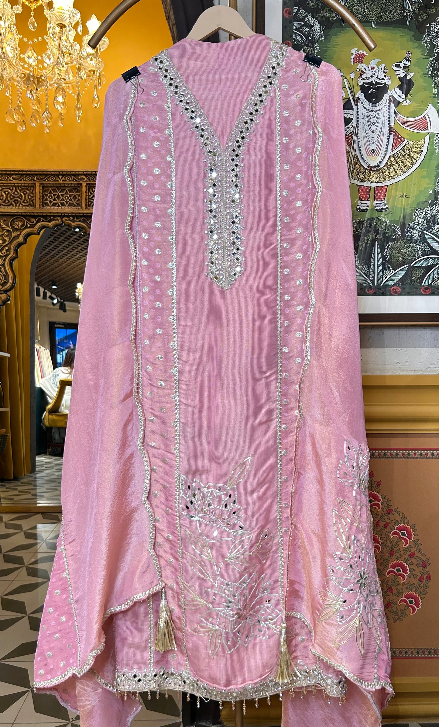 Zohra Shimmer Organza Suit