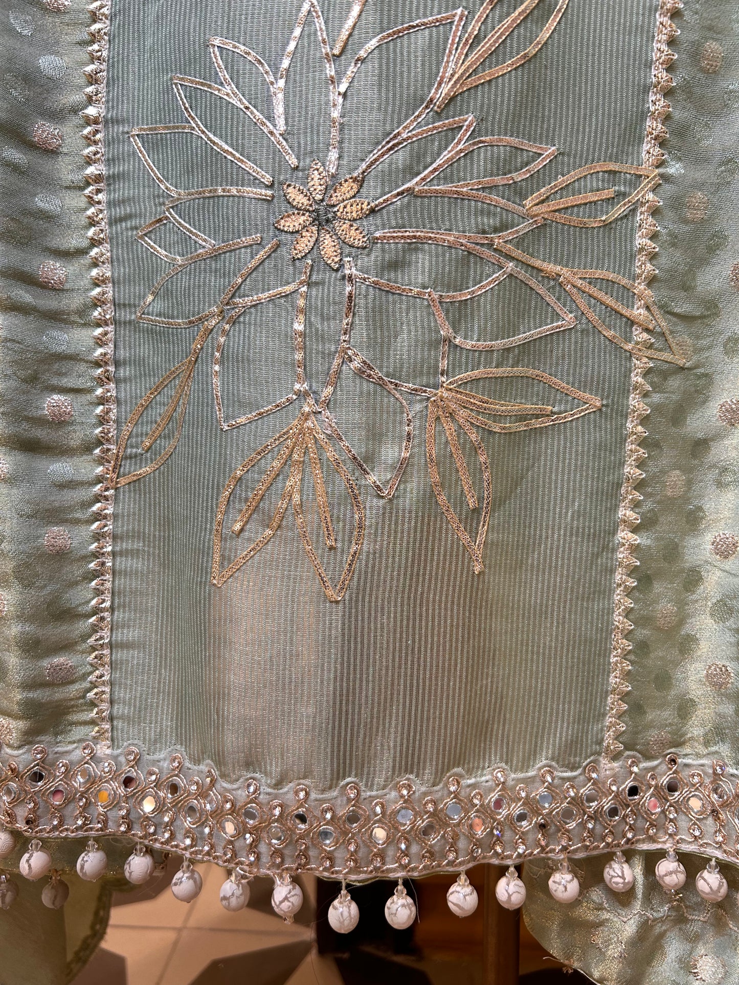 Zohra Shimmer Organza Suit