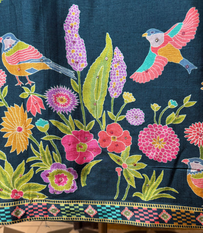 Elegance Muslin Suit (Peacock Blue)