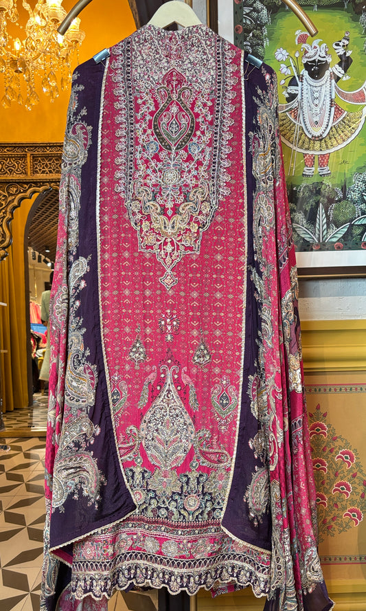 Luxe Crepe Charm suit(Pink)