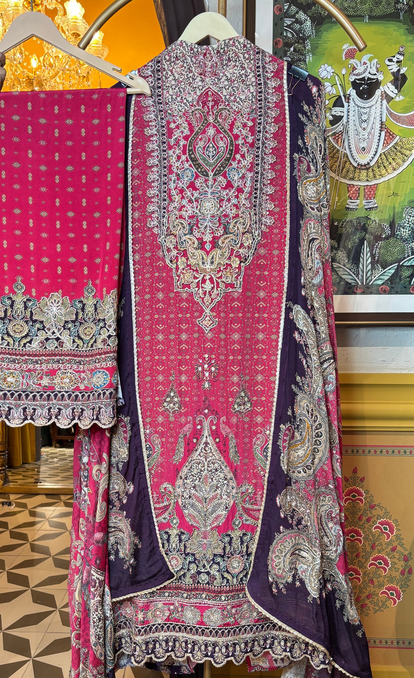 Luxe Crepe Charm suit(Pink)