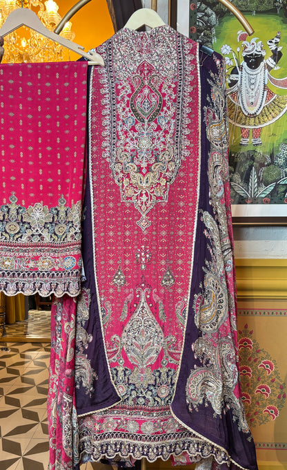 Luxe Crepe Charm suit(Pink)