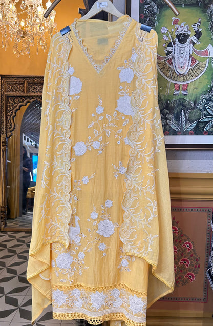 Gulnaar Mul Cotton Suit